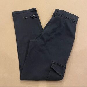 Aritzia Wilfred Free Black Denim Adjustable Cuff Black Cargo Pants Size 4